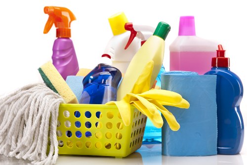 Professional cleaning of shared workspaces and reception areas in SW12