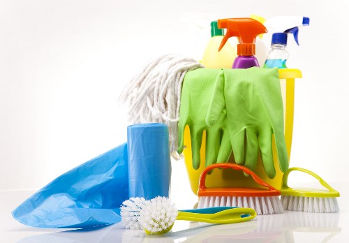 Professional domestic cleaner working in a SW12 home