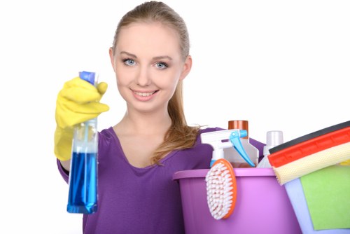 Preparing a sofa for cleaning in a SW12 property