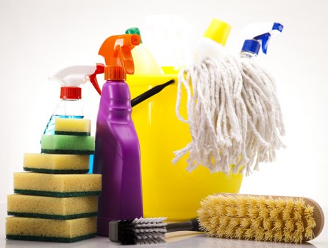 Bathroom surfaces being refreshed during a one off cleaning visit